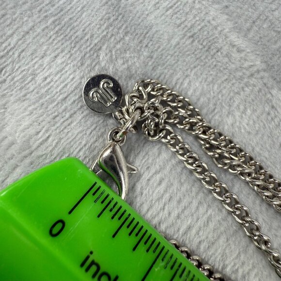 Black Faceted Beaded Necklace Three Strand Silver Tone Accents Vintage Classic - Picture 9 of 16